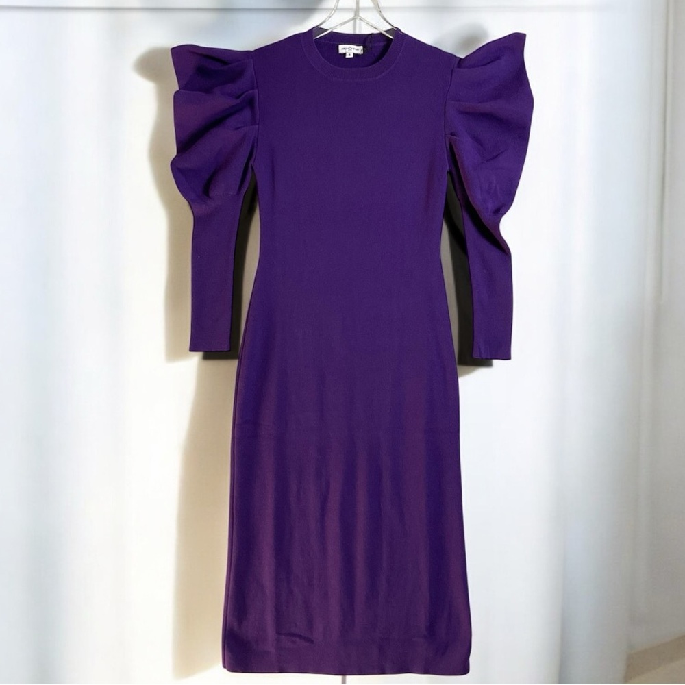 Area Stars Purple Midi SweaterDress